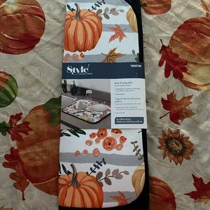 Fall dish drying mat new
